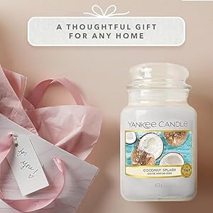 Yankee candle jar large coconut splash ysdcs  urban country home decor