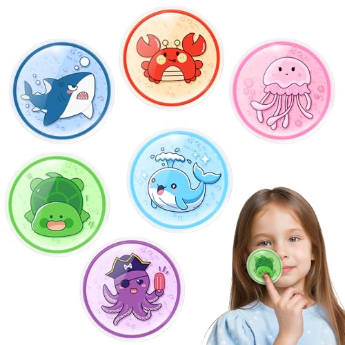 Image of Comfytemp Kids Ice Packs for Boo Boo, Small Gel Ice Pack Injuries Reusable | FSA Eligible HSA, Mini Hot Cold Compress for Pain Relief, Toddler Toothache, Headache, Bumps, First Aid, 6pcs, Sea Animal