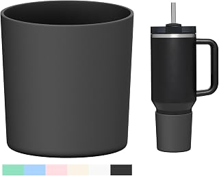 WUQID Higher Silicone Boot Compatible with Stanley Quencher H2.0 20/30/40oz | Tumbler Cups Anti-Slip & Anti-Scratch Soft Water Bottle Bottom Sleeve Cover Protector for IceFlow Flip 20/30oz, BPA Free