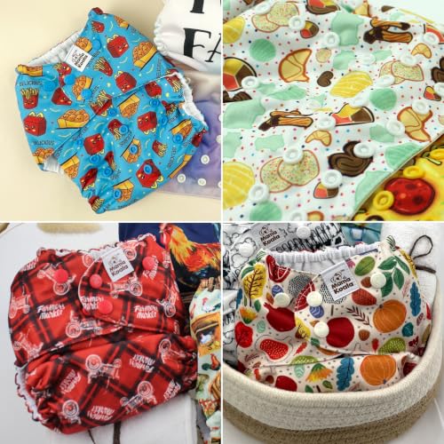 Image of Mama Koala 2.0 Cloth Diapers for Babies, 6 Pack Pocket Shell Only (NO Inserts) - One Size Washable and Reusable Pocket Diapers for Newborns and Toddlers - 26004