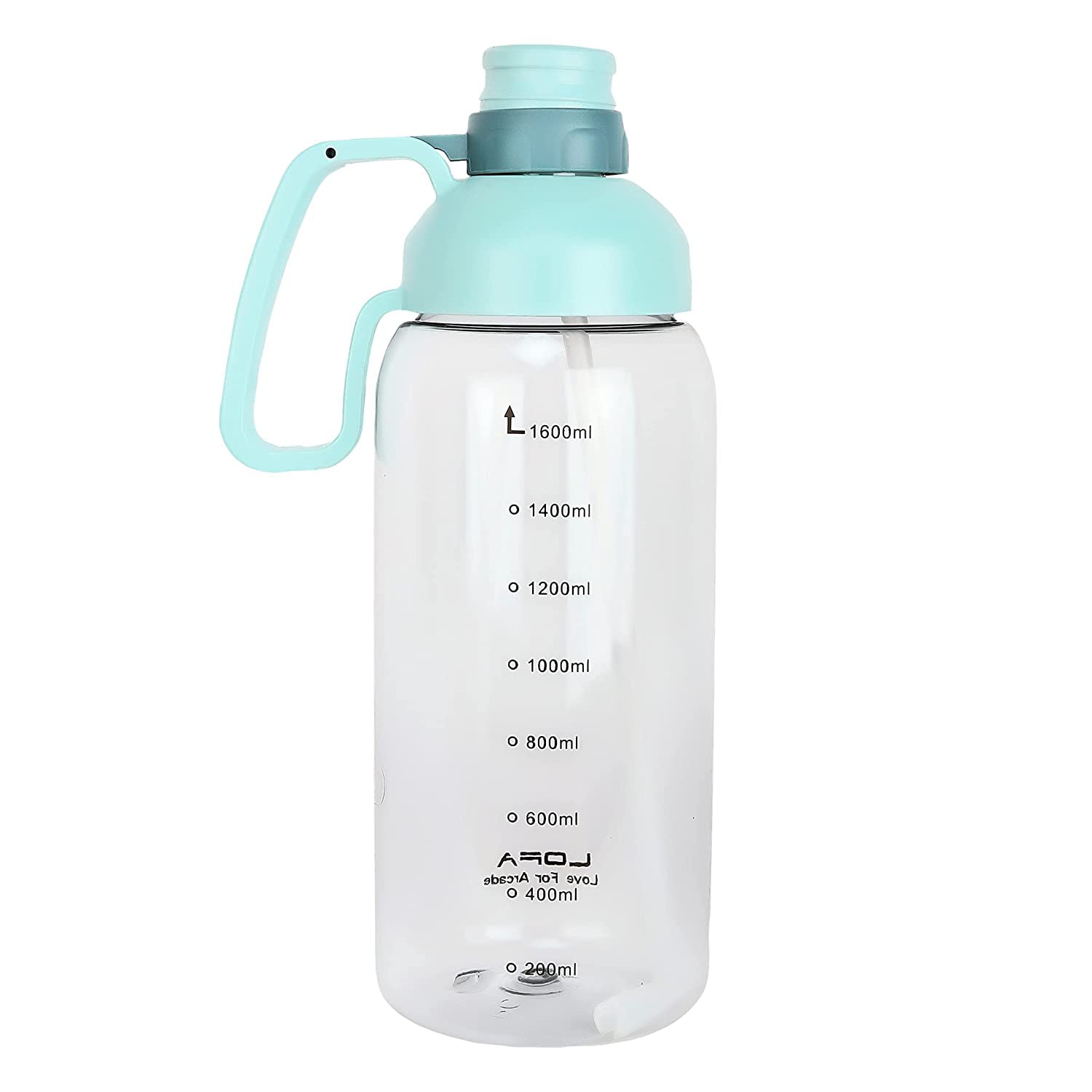 KBZONE Beast Edition 1.8 Litre Motivational Water Bottle, Extra Large Transparent leakproof Gym Bottle with Sipper & Ml Marking