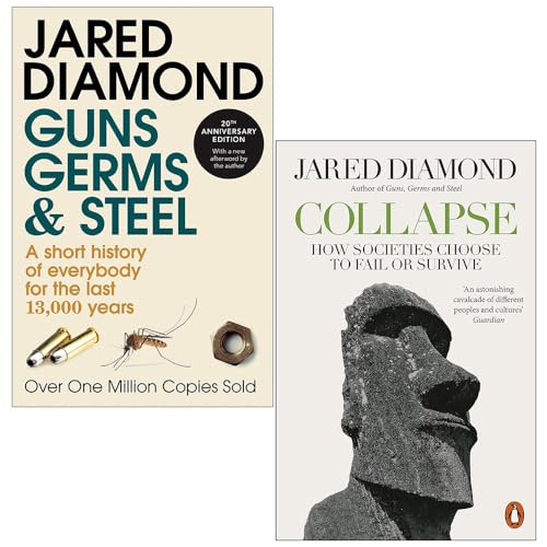 Preisvergleich Produktbild Jared Diamond Collection 2 Books Set (Guns Germs and Steel, Collapse)