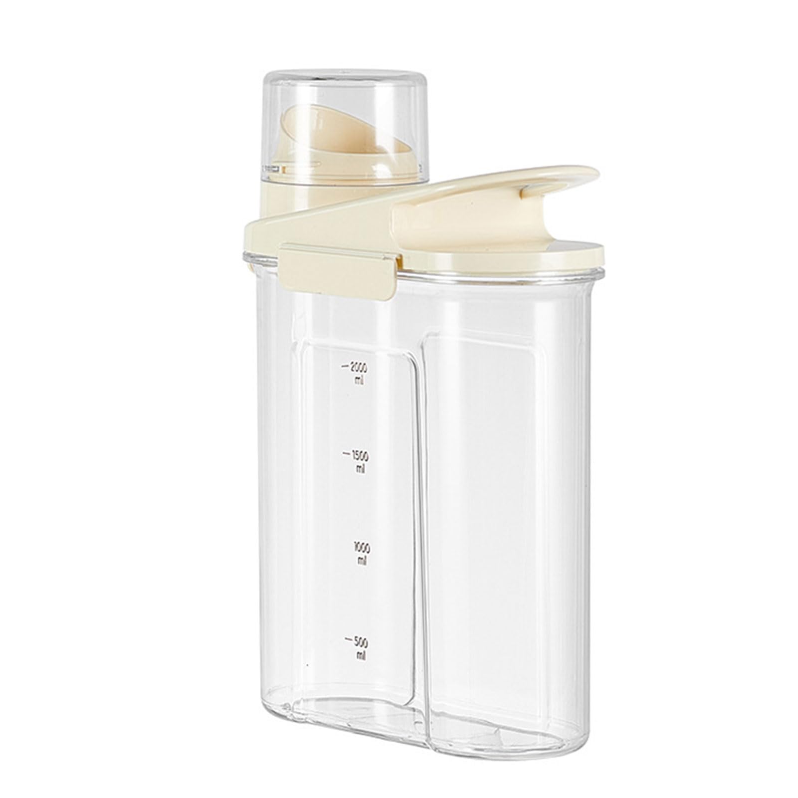 Xinsheinelry Food Organizers Clear Plastics Rice Bin with Sealed Rings Large Capacity Rice Bucket for Household Kitchen Transparents Food Jar