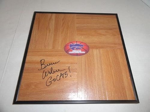 Bruce Weber Signed Framed 12x12 Floorboard Kansas St. Wildcats State Proof - Autographed College Floorboards