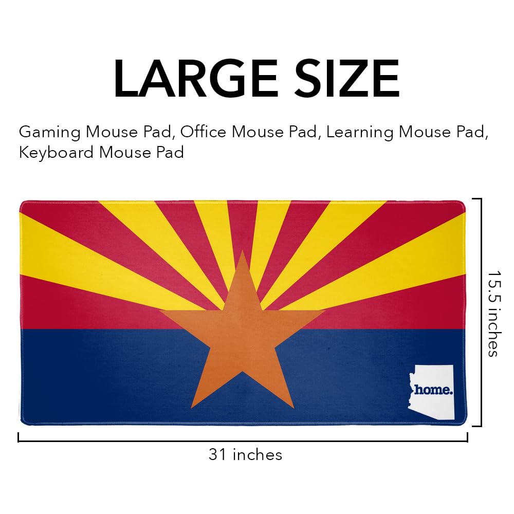 New Mexico State Flag Large Gaming Mouse Pad - 31.5x15.7 Inch Desk Mat With Stitched Edges