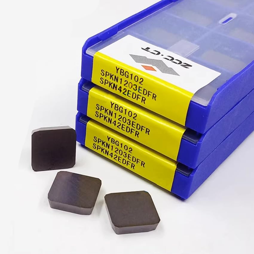 Tool Part for SPKN1203EDFR YD101/SPKN1203EDFR YD201/SPKN1203EDFR YBG102/SPKN1203EDFL YBG102 SPKN1203 CNC Inserts 10pcs/Box - (Angle: SPKN1203EDFR YBG102 / Shank Diameter: 100pcs (10 Box))