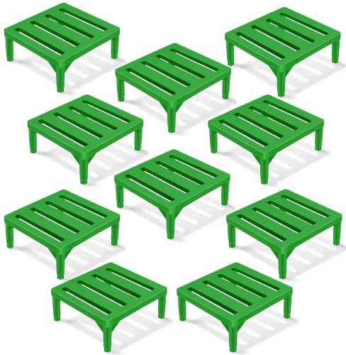 Image of DVI Heavy Duty Green Plant Stand | Pack of 10 | Strong, Durable, Rust-Proof | Supports Up to 200 Kg | Indoor & Outdoor Use | Pot Stand for Big Size Plants | All Weather Resistant Pot Stand