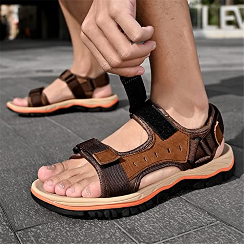 Classic Men's Sandals Fashion Casual Shoes Comfortable Beach Casual Sandals(E,44 Code)4