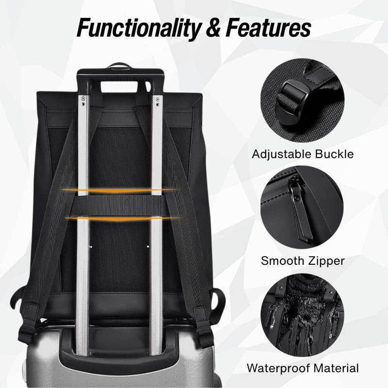 Image of KARRIER Backpack with Padded Laptop Compartment /Expandable /Multifunctional /Stylish /Daily Commute /Multiple Compartments /Unisex Backpack for Office /College /Students