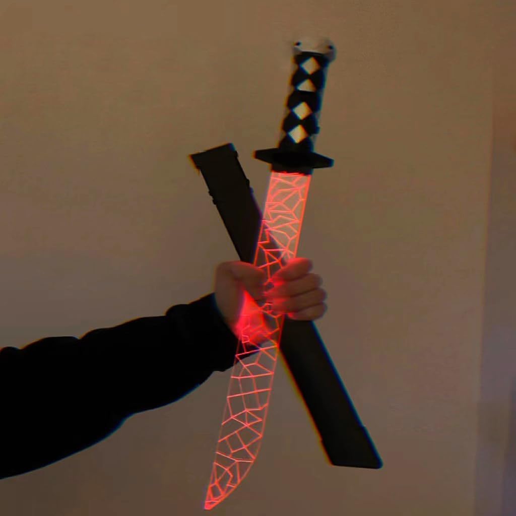 絶版 FAproject サイバーパンク風ナイフ 未発光 ブラック×レッド 絶版 FAproject サイバーパンク風ナイフ 未発光 ブラック×レッド