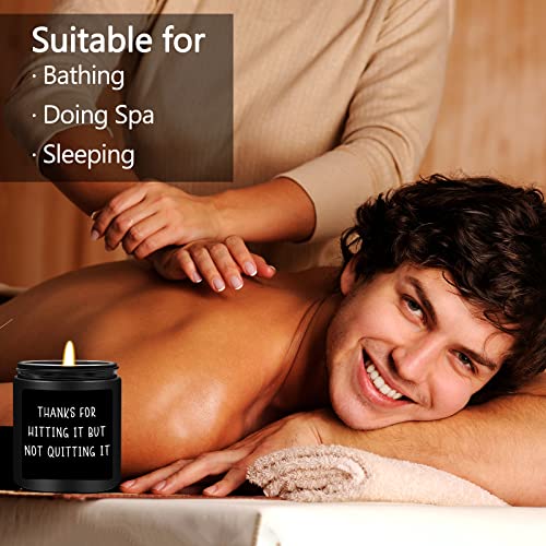 Anniversary Romantic Gifts For Him, Gifts For Him Men Boyfriend Husband, Valentines Day Wedding Anniversary Christmas Gifts For Him-Thanks For Hitting It But Not Quitting It-Sandalwood Scented #TOP4