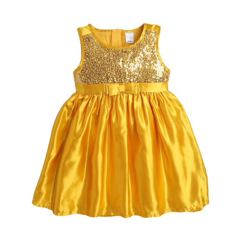 Image of Funshine Girls Spring Summer Casual Dress for Kids | Soft Breathable Comfortable Everyday Wear for Play School Outings Birthday Parties & Family Occasions | Stylish Lightweight Trendy Outfit