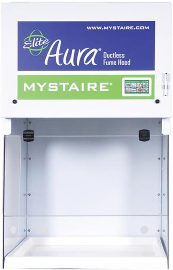 Mystaire MY-AU54S Aura Elite Ductless Fume Hood, 90LFPM, 110V, 28" Length, 54" Width, 50" Height