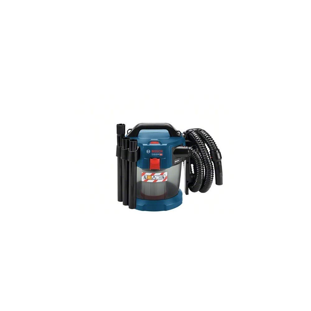 Bosch Professional 06019C6300 Aspirateur 18 V GAS 18 V-10 L (sans Batteries ni Chargeur, avec Filtre Plat Plissé, Suceur de Sol, Suceur Plat, Tuyau de 1,6 m, Débit Jusqu'à 24 L/Sec (Turbine) Bleu