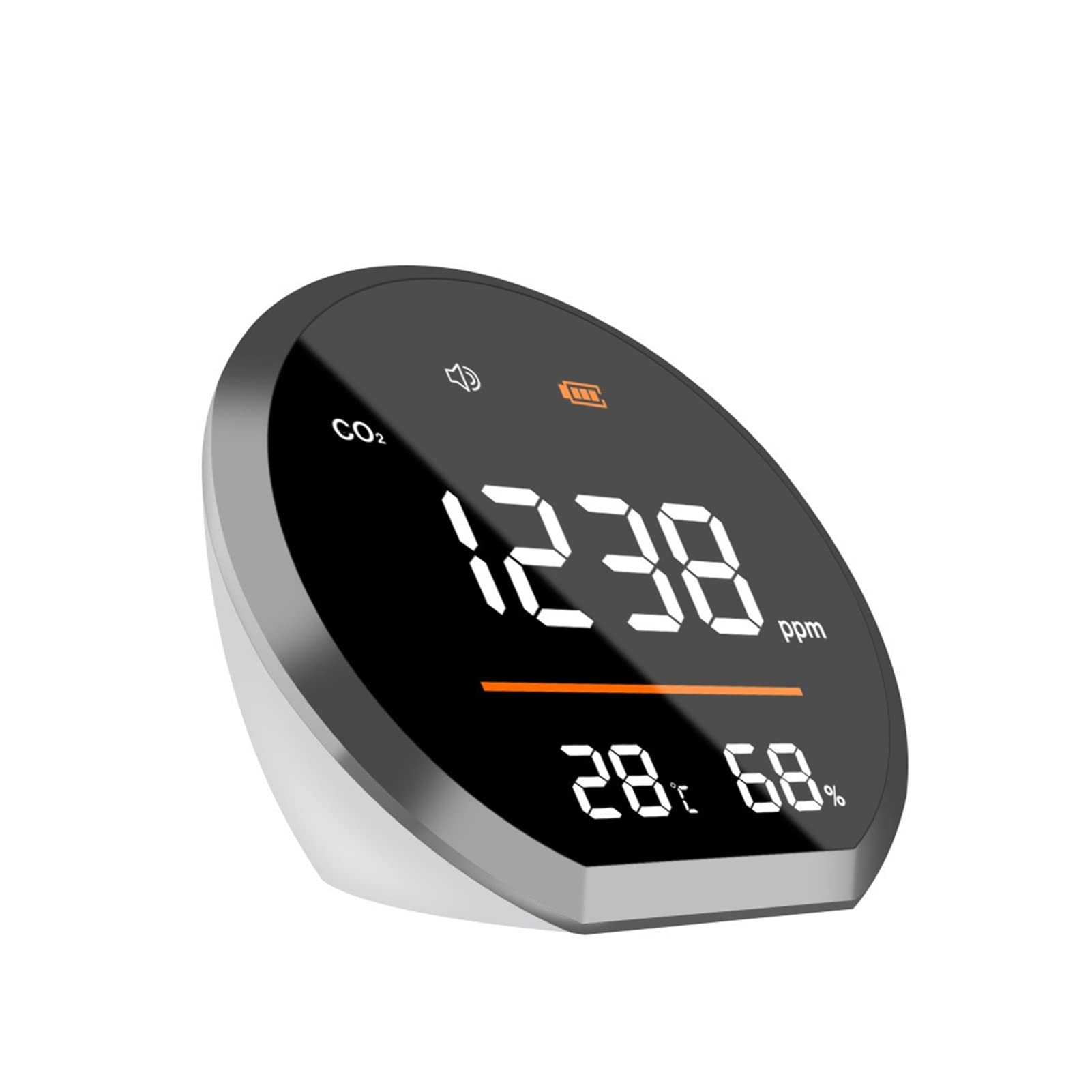 Ulsfvgaxrtk One Color Gas Detectors, Carbon Dioxide Detector Co2 Air Tightness Can Set The Alarm Threshold