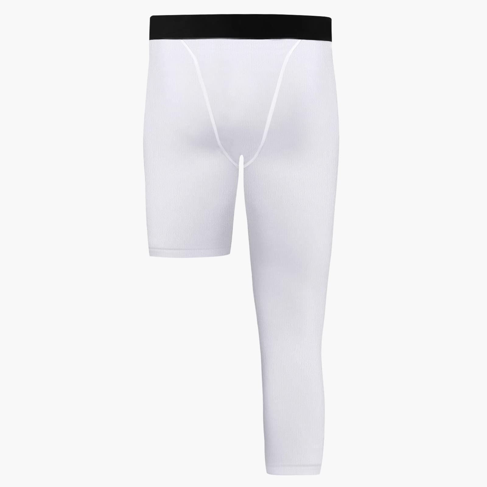 Monopod 2-Pack Niños Pantalones de Compresión 3/4 Leggings para Baloncesto Running Capri Tights
