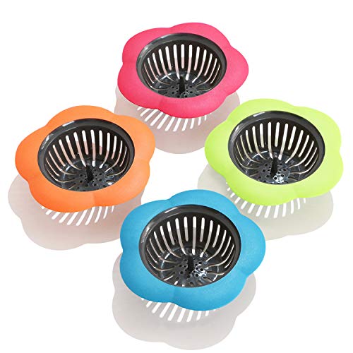 Betwoo Plastic Sink Strainer Kitchen Easy Clean Sink Drain Filter Basket