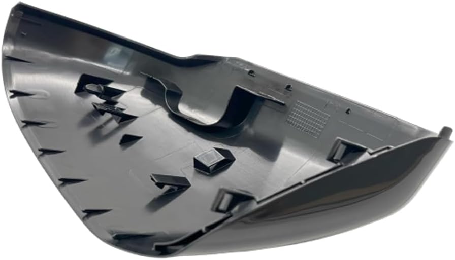 2pcs Rearview Mirror Cover Cap for Honda HR-V CR-V 2023-2025 Left and Right Side Door Mirror Cover Smooth Black White(Only Fits With Turn Signal Lamp Mirror) (Black)