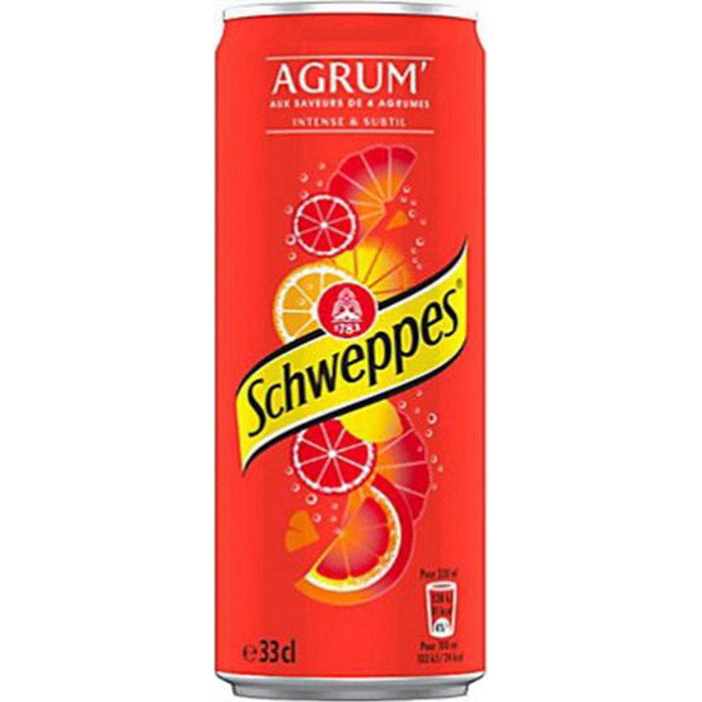 Schweppes Agrum Zero 33cl Slim (confezione da 24)