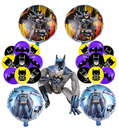 Cumpleaños Batman Globos Decoraciones Globos de Papel de Aluminio 3D para Niños Regalos de Fiesta...