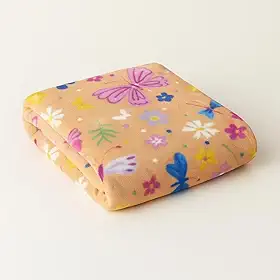 Manta Cobertor Infantil Estampada Macio Fofinho Quente Colorido para Meninos e Meninas, Manta de Qualidade para Crianças, Presente Infantil, Manta para Viagem (Flores)