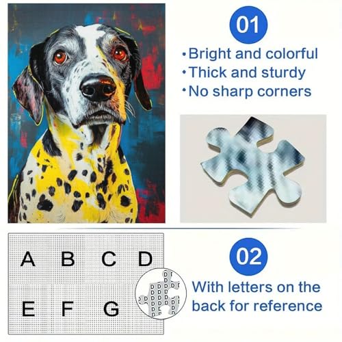 1000 Teile für Teenager Pointer-Hund-Puzzle 1000 Teile für Erwachsene Lernspielzeug Familienspiele Geburtstagsgeschenk Geschenke (26x38cm)