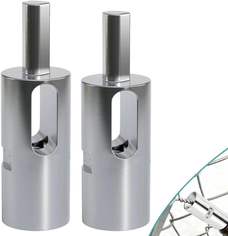 9 Gauge+11 Gauge Drill Chuck Tool EZ Twist Ties for Chain Link Fence and Loop Fences,Easy Twist Fence Ties Tool for Chain Link Wire,EZ Drill Chuck Fit 3/8"