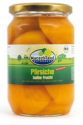 Marschland Pfirsiche, halbe, leicht gezuc, 3er Pack (3 x 720 g)
