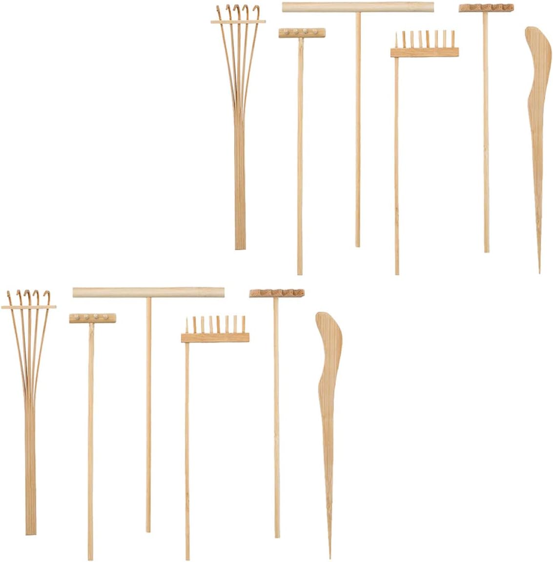 COHEALI Sandbox Toys Desktop Accessories 36 pcs Bamboo Zen Tiny rake for Sand Zen Sand rake Tabletop Rock Sandbox Tools Garden Tools Mini Sandbox Toys Desktop Accessories