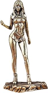 Brass Bikini Sexy Beauty Figurine Women Sculpture Nude Art Decor Greek M...