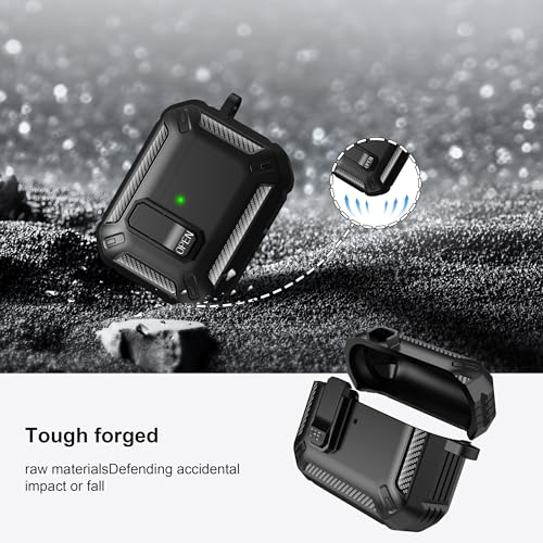 Image of RFUNGUANGO for AirPods Pro 3 Case Carbon Fiber Series, Black