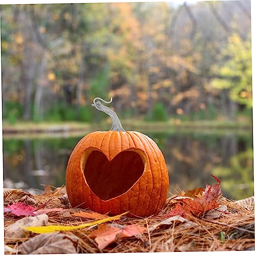 Tofficu 50pcs Pumpkin Stalks Pumpkin Supplies Pumpkins Foam Accessories Mini Craft Harvest Pumpkin Handle Mini Accessories Pumpkin Head DIY Crafts Decor Pumpkins Decorate Plastic Halloween