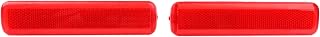 Door Trim Reflector Left Driver Right Passenger Side 1 Pair Set, Rear Door Panel Trim Reflectors Red OEM 15183155 15183156 Compatible with 2003-2007 Chevy Avalanche Suburban Yukon Sierra