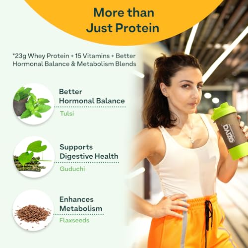 OZiva Protein & Herbs for Women (Cafe Mocha) to Reduce Body Fat, Manage Weight & Metabolism | Protein Powder for Women with 23g Whey Protein, No Added Sugar, Certified Clean 1lbs - Image 3