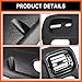 ECOTRIC Bezel Cover Instrument W/Vent & Dashboard Overlay Cover Kit Compatible with 1998-2002 Dodge Ram 1500 2500 3500 Bezel & Dash Board Cover Replacement Black