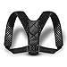 Back Brace - VANWALK High Back Brace for Women Men Kids (27.5-47") - Improve Bad Posture, Thoracic Kyphosis, Upper Back Pain Relief (Black) (Belt)
