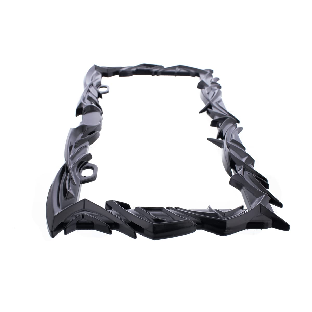United Pacific 50114 Diecast Black Tribal Flame License Plate Frame – Zinc Metal, Front/Rear