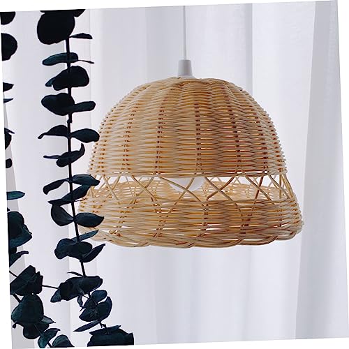 Lampe intérieur rotin fait main avec source lumineuse - 2
