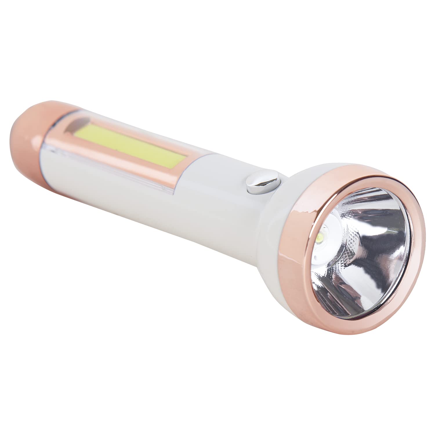 Anushmeet Rechargeable LED Torch Light with 1 COB Flashlight , Emergency Light (White) (B0B6GJ98MK) Amazon Price History, Amazon Price Tracker