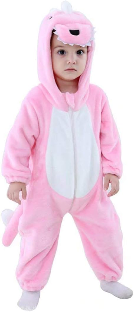 OLLULLBaby Animal Costumes Unisex Toddler Onesie Pajamas Halloween Dress Up Romper