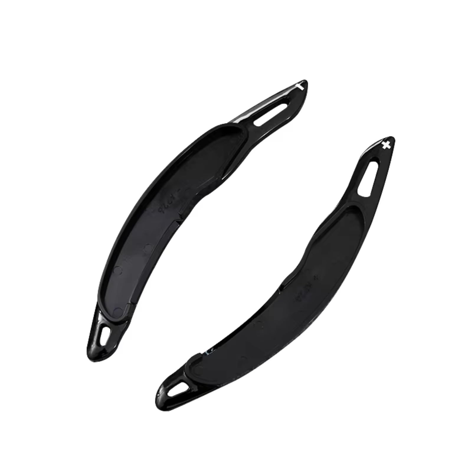 Ymnhbik Black Gear Shift Paddles Compatible With Mitsubishi For Lancer 2010-2016 For Outlander 2016-2019 Car Steering Wheel Paddle Shifter Extension Shift(Black)