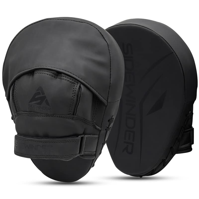 Sidewinder Boxing Punching Mitts, Boxing Pads, Kickboxing Muay Thai MMA Boxing Mitts Training Focus Punch Mitts Focus Pads Hand Target Pads Ideal for Martial Arts, MMA Muay Thai, Kicking Sparring Pads