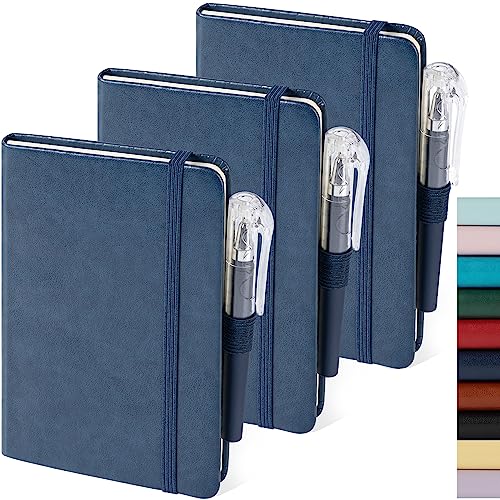 Image of NIRMIRO Pocket Notebook Journals, 3 Pack Mini Small Notebooks for Work