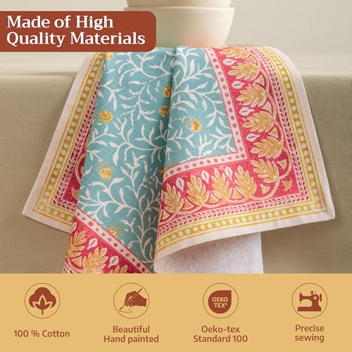 Servilletas de tela de algodón Maison d' Hermine con acabado cuadrado lavable 4