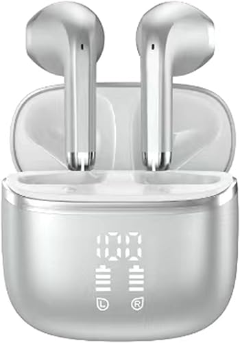 Miniatura 8 de Auriculares inalámbricos, auriculares Bluetooth 5.4 HiFi estéreo, micrófono con cancelación de ruido ENC, auriculares inalámbricos con pantalla LED