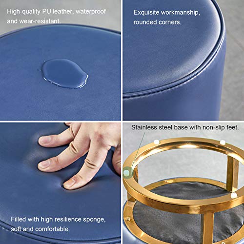 Tabouret de coiffeuse rond pour s'installer confortablement et se chausser
