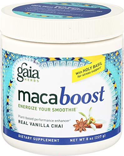 Gaia Herbs Maca Boost Supplement, Vanilla Chai, 8 Ounce - Energy & Stamina, Aids Recovery, Vegan, Gluten Free Gaia Herbs Maca Boost Supplement, Vanilla Chai, 8 Ounce - Energy & Stamina, Aids Recovery, Vegan, Gluten Free