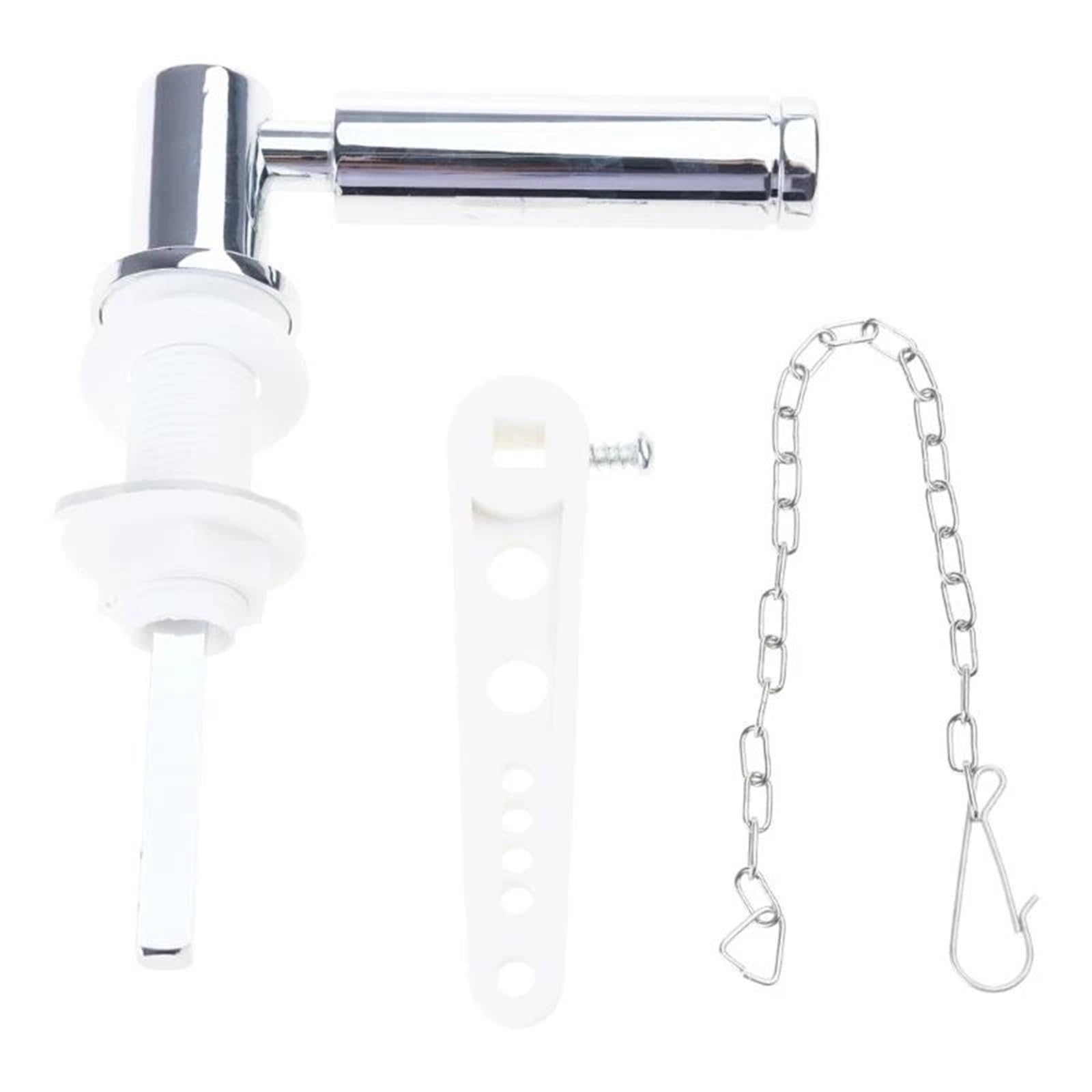 Mlyvax 1set Toilet Handle Replacement Kit Metal Toilet Cistern Flush Handle Replacement Lever Modern Toilets Water Tanks Handles Tool Toilets Cistern Repair Handles
