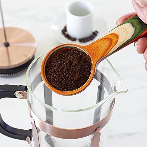 Baltique Marrakesh Collection Wooden Coffee Scoop – Colorful Birch Wood Reusable Scoop for Ground Coffee, Protein Powder & More - Image 3