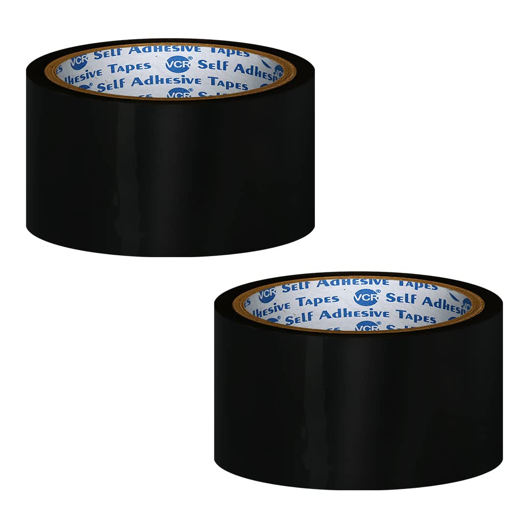 VCR Black Color Tape - 50 Meters in Length - 48mm / 2" Width - 72 Rolls Per Pack - BOPP Self Adhesive Tape for Arts and Craft use, Box Packing, Office and Home use (B08CL2R573) Amazon Price History, Amazon Price Tracker